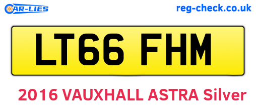 LT66FHM are the vehicle registration plates.