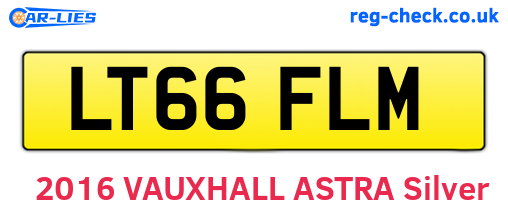 LT66FLM are the vehicle registration plates.