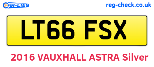 LT66FSX are the vehicle registration plates.