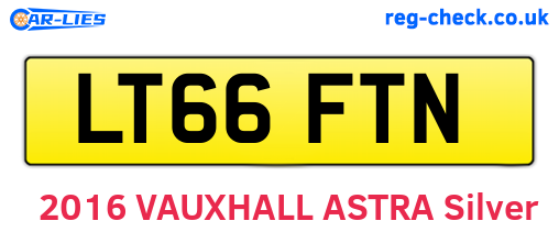 LT66FTN are the vehicle registration plates.