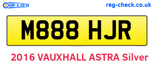 M888HJR are the vehicle registration plates.