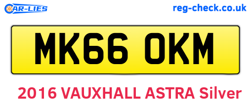 MK66OKM are the vehicle registration plates.