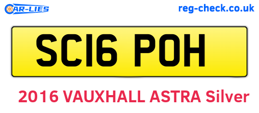 SC16POH are the vehicle registration plates.