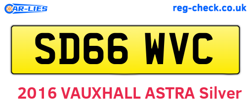 SD66WVC are the vehicle registration plates.