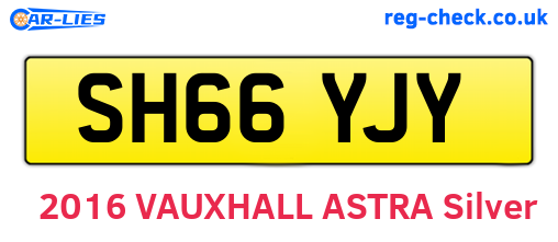 SH66YJY are the vehicle registration plates.