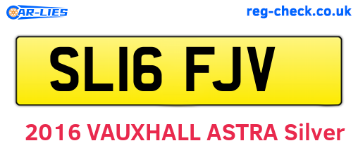 SL16FJV are the vehicle registration plates.