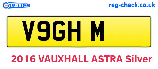 V9GHM are the vehicle registration plates.