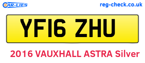 YF16ZHU are the vehicle registration plates.