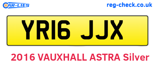 YR16JJX are the vehicle registration plates.