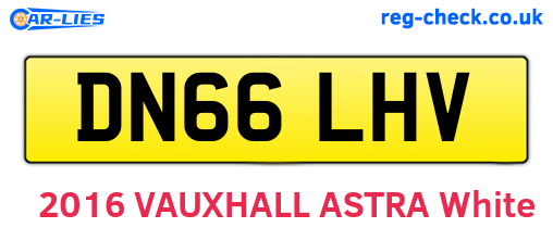 DN66LHV are the vehicle registration plates.