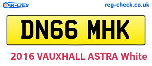 DN66MHK are the vehicle registration plates.