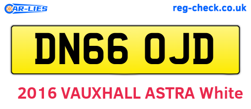 DN66OJD are the vehicle registration plates.