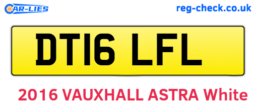 DT16LFL are the vehicle registration plates.