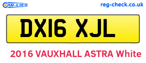 DX16XJL are the vehicle registration plates.