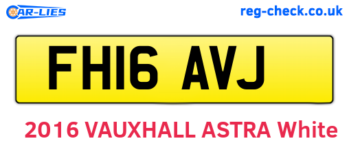 FH16AVJ are the vehicle registration plates.
