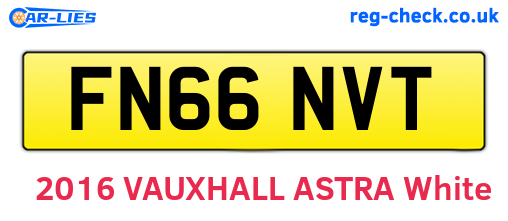 FN66NVT are the vehicle registration plates.