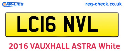 LC16NVL are the vehicle registration plates.
