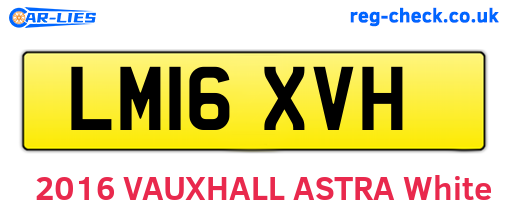 LM16XVH are the vehicle registration plates.