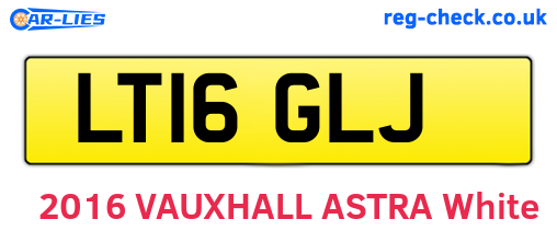 LT16GLJ are the vehicle registration plates.