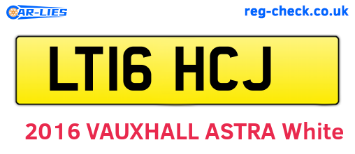 LT16HCJ are the vehicle registration plates.