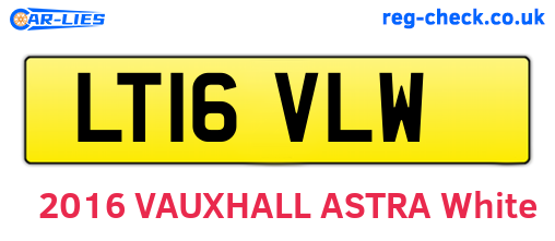 LT16VLW are the vehicle registration plates.