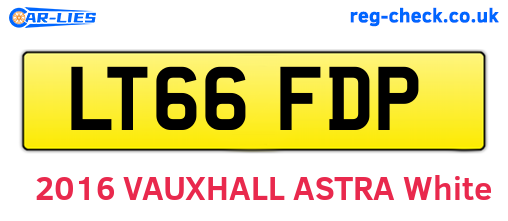 LT66FDP are the vehicle registration plates.