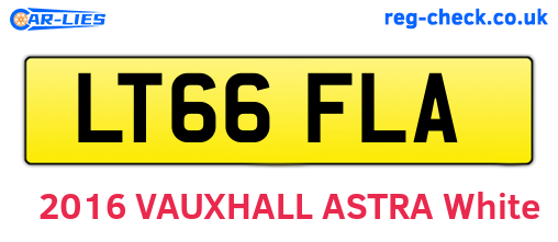 LT66FLA are the vehicle registration plates.