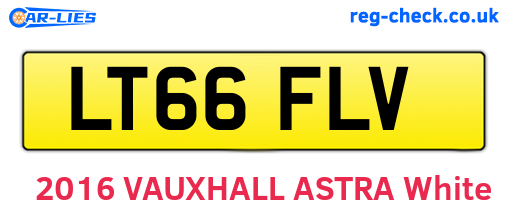 LT66FLV are the vehicle registration plates.