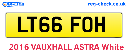 LT66FOH are the vehicle registration plates.