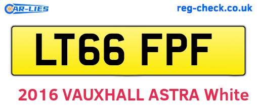 LT66FPF are the vehicle registration plates.
