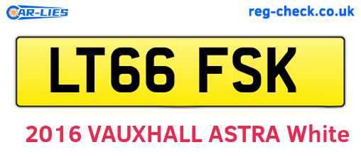 LT66FSK are the vehicle registration plates.
