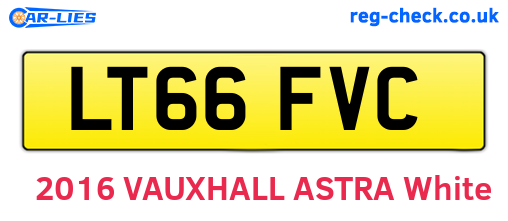 LT66FVC are the vehicle registration plates.