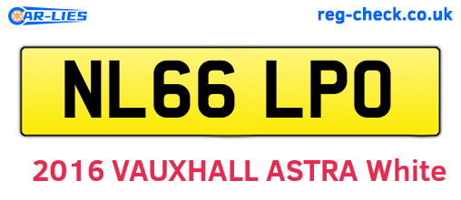 NL66LPO are the vehicle registration plates.