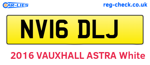 NV16DLJ are the vehicle registration plates.