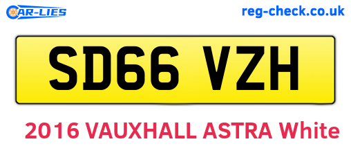 SD66VZH are the vehicle registration plates.