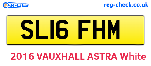 SL16FHM are the vehicle registration plates.