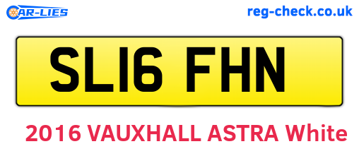 SL16FHN are the vehicle registration plates.