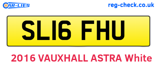 SL16FHU are the vehicle registration plates.