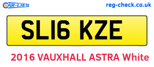 SL16KZE are the vehicle registration plates.