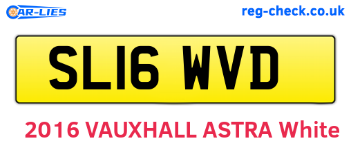 SL16WVD are the vehicle registration plates.