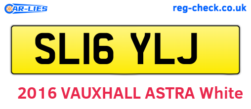 SL16YLJ are the vehicle registration plates.
