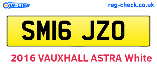 SM16JZO are the vehicle registration plates.