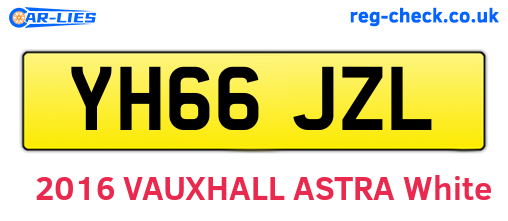 YH66JZL are the vehicle registration plates.