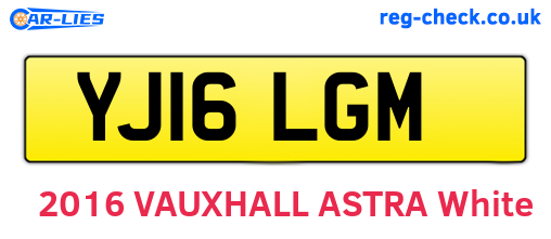 YJ16LGM are the vehicle registration plates.