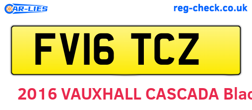 FV16TCZ are the vehicle registration plates.