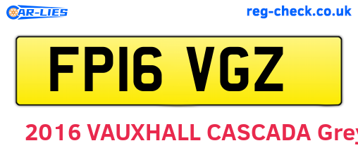 FP16VGZ are the vehicle registration plates.