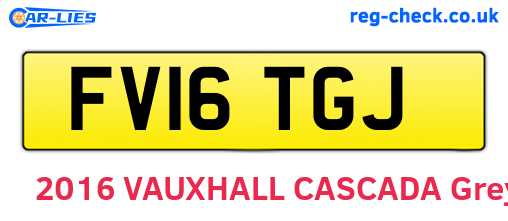 FV16TGJ are the vehicle registration plates.