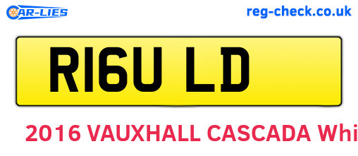 R16ULD are the vehicle registration plates.