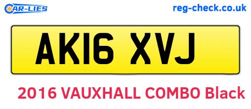 AK16XVJ are the vehicle registration plates.