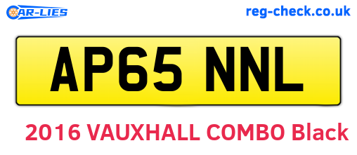 AP65NNL are the vehicle registration plates.